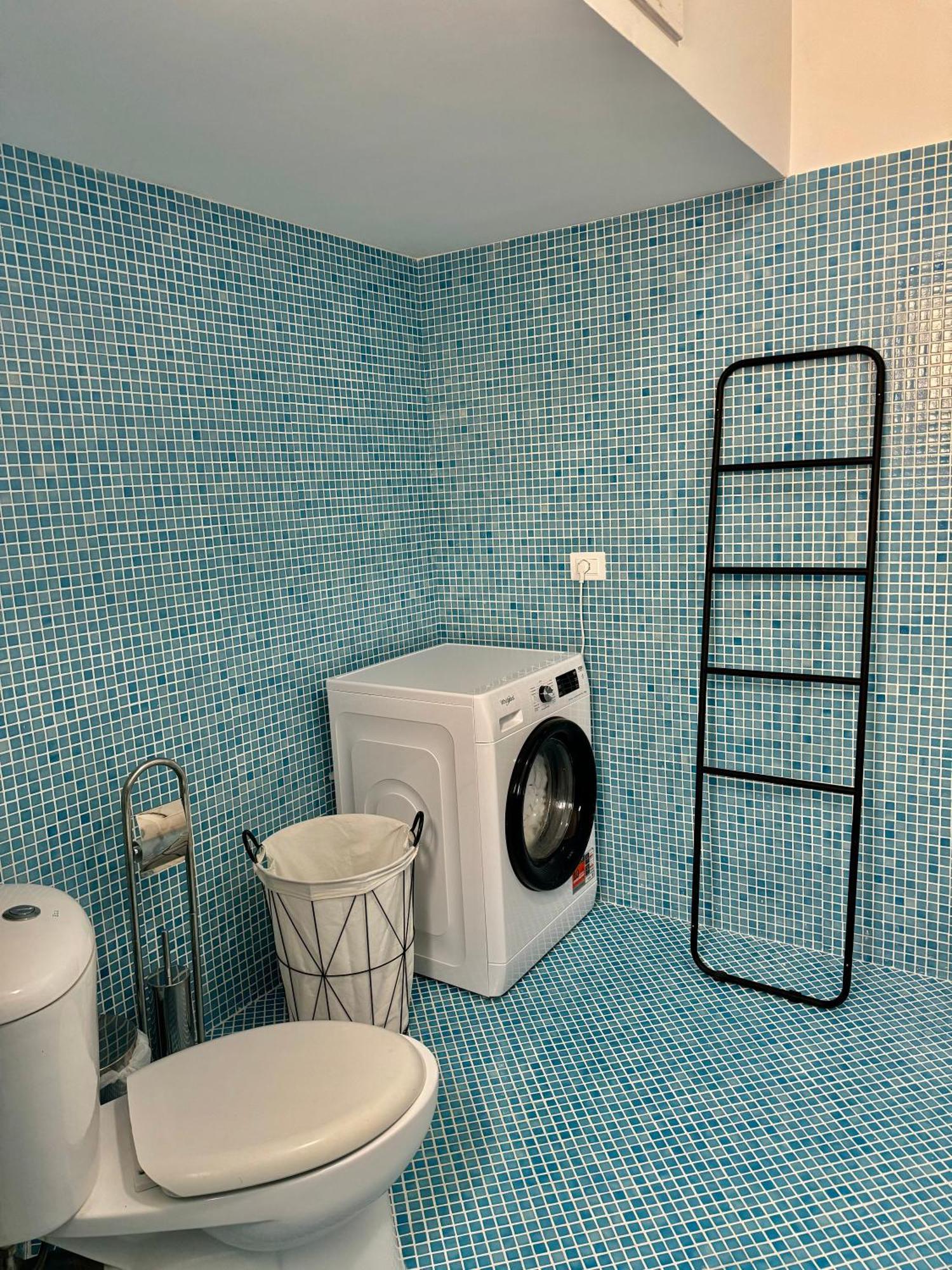 Comfy Blue Sarande Apartment Bagian luar foto